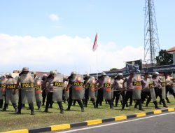 Jelang Pilkada 2024 Polres Mojokerto Kota Tingkatkan Kemampuan Dalmas