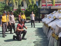 Gelar Simulasi Pengamanan, Polres Magetan Siap Kawal Pilkada Serentak 2024