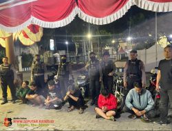 Bubarkan Balap Liar, Tim Raimas Polres Tanjung Perak Amankan 6 Remaja