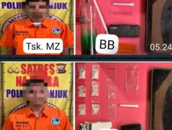 Operasi Tumpas Narkoba Polres Nganjuk Gagalkan Transaksi Sabu, Dua Pelaku Ditangkap