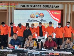 Gerebek Pelaku Penipuan Online, 10 WNA Diamankan Satreskrim Polrestabes Surabaya