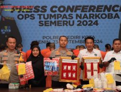 Polres Kediri Kota Berhasil Amankan Belasan Tersangka Penyalahgunaan Narkoba, Satu Diantaranya Wanita