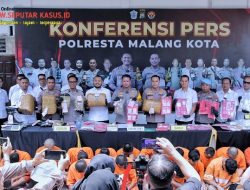 Operasi Tumpas Narkoba Semeru 2024 Polresta Malang Kota Berhasil Amankan Tersangka Jaringan Pengedar Ganja