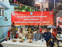 Cegah Kebakaran di Tambora, Polsek Tambora dan Damkar Gelar Edukasi Warga