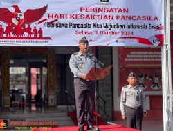 Lapas Narkotika Kelas IIA Pamekasan Kanwil Kemenkumham Jatim Menggelar Upacara Hari Kesaktian Pancasila