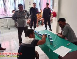 Lapas Narkotika Kelas IIA Pamekasan Kanwil Kemenkumham Jatim Kembali Gelar Tes Urine Secara Acak kepada Warga Binaan