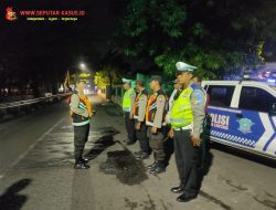 Persempit Tindak Kejahatan Malam, Polsek Tambaksari Giat Patroli Rutin