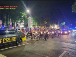 Polresta Banyuwangi Gelar Patroli Skala Besar Jaga Kondusifitas Masa Pilkada 2024