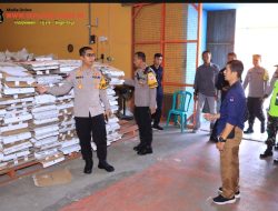 Kapolres Ngawi Cek Gudang KPUD, Pastikan Keamanan Logistik Pilkada 2024