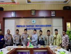 Cooling System, Kapolresta Banyuwangi Silaturahmi ke PD Muhammadiyah Pererat Sinergitas Wujudkan Pilkada 2024 Damai