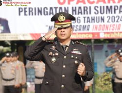 Polres Sampang Gelar Upacara Bendera Dalam Peringatan Hari Sumpah Pemuda Ke-96