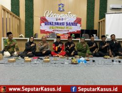 Deklarasi Damai Pesilat Sekecamatan Simokerto, Kompak Wani Jogo Suroboyo