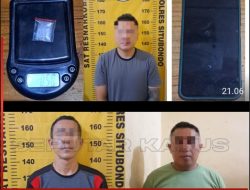 Polres Situbondo Ungkap Kasus Narkoba, Berhasil Amankan 3 Tersangka Pengedar dan 4,21 gram Sabu