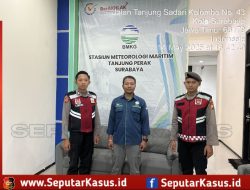 Antisipasi Cuaca Ekstrem, Unit Patroli Kota Presisi Polres Pelabuhan Tanjung Perak Koordinasi dengan BMKG