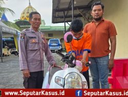 Pelaku Curanmor CA Diamankan Polsek Kenjeran Setelah Ketahuan Mencuri di Kedinding Lor Surabaya