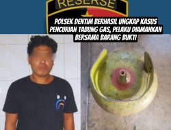 Terekam CCTV, Pelaku Pencurian Tabung Gas Berhasil Diringkus Polsek Dentim