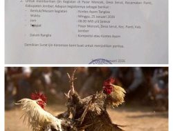 Ayam Kontes Atau Sabung Ayam ? Undangan Terbuka di Wilayah Polsek Panti Picu Kecurigaan