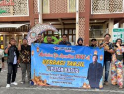 Media Liputan Kasus Gelar Aksi Berbagi, 500 Paket Takjil Dibagikan ke Pengguna Jalan