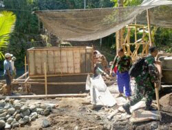 Jembatan Perintis Garuda di Jembrana  Masuki Tahap Abutmen, Gotong Royong TNI – Warga Menguat