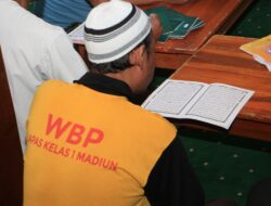 Sejukkan Hati, Warga Binaan Lapas I Madiun Sukses Laksanakan Khotmil Qur’an