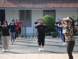 Sehat dan Bugar, Warga Binaan Perempuan Lapas I Madiun Rutin Gelar Senam Pagi