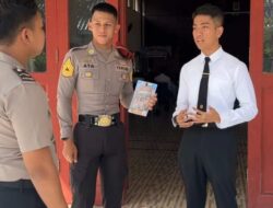 Taruna Akpol Tingkat III Sosialisasikan Call Center 110 dan Bahaya Kenakalan Remaja di SMAN 1 Kediri Kota
