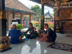Pererat Silaturahmi Jelang Hari Raya Babinsa Sangkar Agung Ajak Warga Jaga Kamtibmas
