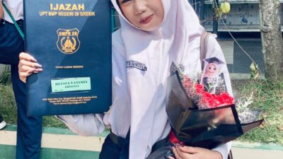 Lewat Jalur Prestasi, Devita Vanessa Abrelia Resmi Diterima di SMK Negeri 1 Driyorejo Gresik