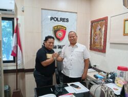 Abah Samsul Jalin Silaturahmi dengan AKP Amir Mahmud, Perkuat Kolaborasi Polri, Pers, dan Ormas