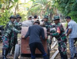 Kodim1617/Jembrana Gelar Karya Bakti TNI Bersama Masyarakat di Desa Eka Sari 