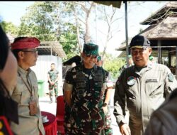 Dandim 1617/Jembrana Dampingi Kunjungan Kerja Danrem 163/WSA di Mako Yonif TP 928/BSY