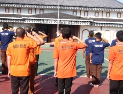 Sikapi Kebijakan Pemindahan Warga Binaan ke Nusakambangan, KA. KPLP pimpin apel penguatan dan pengarahan