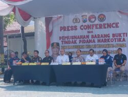 Polrestabes Surabaya Musnahkan Barang Bukti Narkotika dari 469 Kasus Restorative Justice, 663 Tersangka Terlibat