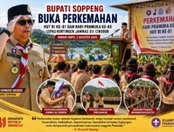 Bupati Soppeng Ajak Pramuka Jadi Generasi Tangguh Menuju Indonesia Emas 2045