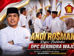 Andi Rosman Pimpin Gerindra Wajo, Siap Perkuat Soliditas Partai dan Dukung Pembangunan Daerah