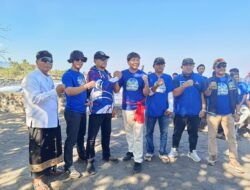 Demokrat Bali Buktikan Peduli Lingkungan, Goa Lawah dan Pantai Jasri Jadi Sasaran Aksi Bersih