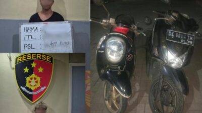 Aksi Curanmor di Renon Gagal Total, Dua  Pelaku Diciduk Polisi Satu Masih Diburu