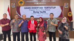 Keluarga Besar MADAS SEDARAH Ucapkan Selamat atas Promosi Doktor Ilmu Hukum Dr. Moh. Taufik, I.Kom., S.H., M.H.