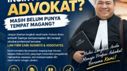 Lulusan Sarjana Hukum Ingin Jadi Advokat? Law Firm Zaibi Susanto & Associates Buka Program Magang